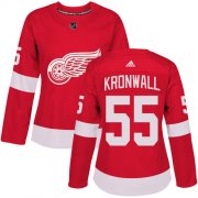 Wholesale Cheap Adidas Red Wings #55 Niklas Kronwall Red Home Authentic Women's Stitched NHL Jersey