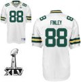 Wholesale Cheap Packers #88 Jermichael Finley White Super Bowl XLV Stitched NFL Jersey