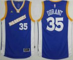 Wholesale Cheap Men's Golden State Warriors #35 Kevin Durant Blue Retro Stitched 2016 NBA Revolution 30 Swingman Jersey