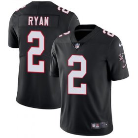 Wholesale Cheap Nike Falcons #2 Matt Ryan Black Alternate Men\'s Stitched NFL Vapor Untouchable Limited Jersey