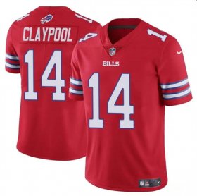 Cheap Men\'s Buffalo Bills #14 Chase Claypool Red 2024 Vapor Untouchable Limited Football Stitched Jersey