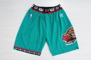 Wholesale Cheap Men's Memphis Grizzlies Teal Hardwood Classics Shorts