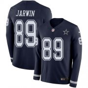 Wholesale Cheap Nike Cowboys #89 Blake Jarwin Navy Blue Team Color Men's Stitched NFL Limited Therma Long Sleeve Jersey