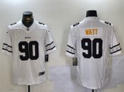 Cheap Men's Pittsburgh Steelers #90 T.J. Watt White 2019 Team Logo Cool Edition Stitched Jersey