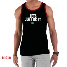 Wholesale Cheap Men\'s Nike NFL New York Jets Sideline Legend Authentic Logo Tank Top Black_1