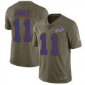 Wholesale Cheap Nike Bills #11 Zay Jones Olive Men's Stitched NFL Limited 2017 Salute To Service Jersey