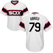 Wholesale Cheap White Sox #79 Jose Abreu White Alternate Home Cool Base Stitched Youth MLB Jersey