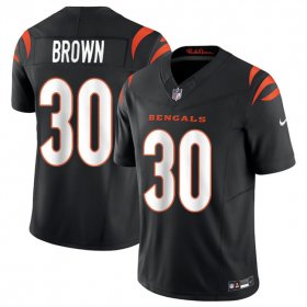 Cheap Men\'s Cincinnati Bengals #30 Chase Brown Black 2024 F.U.S.E Vapor Untouchable Limited Stitched Jersey