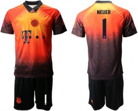 Wholesale Cheap Bayern Munchen #1 Neuer FIFA 19AD Memorial Edition Soccer Club Jersey