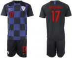 Wholesale Cheap Croatia #17 Mandzukic Away Soccer Country Jersey