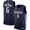 Wholesale Cheap Mavericks #6 Kristaps Porzingis Navy Basketball Swingman Statement Edition 2019-2020 Jersey