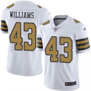 Wholesale Cheap Nike Saints #43 Marcus Williams White Youth Stitched NFL Limited Rush Jersey