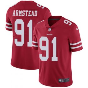 Wholesale Cheap Nike 49ers #91 Arik Armstead Red Team Color Youth Stitched NFL Vapor Untouchable Limited Jersey