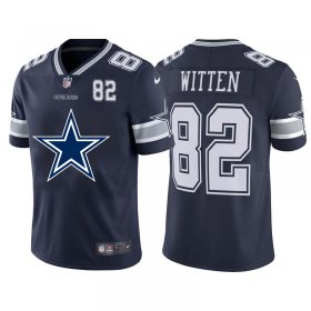 Wholesale Cheap Dallas Cowboys #82 Jason Witten Navy Blue Men\'s Nike Big Team Logo Player Vapor Limited NFL Jersey