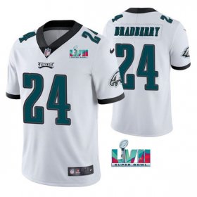 Wholesale Cheap Men\'s Philadelphia Eagles #24 James Bradberry White Super Bowl LVII Vapor Untouchable Limited Stitched Jersey