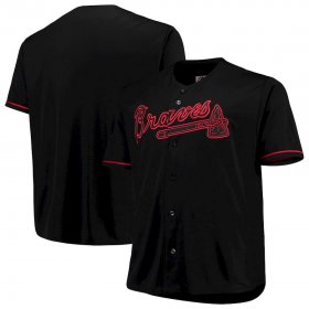 Wholesale Cheap Atlanta Braves Majestic Big & Tall Pop Fashion Jersey Black