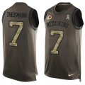 Wholesale Cheap Nike Redskins #7 Joe Theismann Green Men's Stitched NFL Limited Salute To Service Tank Top Jersey