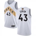 Wholesale Cheap Raptors #43 Pascal Siakam White 2019 Finals Bound Basketball Swingman City Edition 2018-19 Jersey