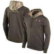 Wholesale Cheap Youth Arizona Cardinals Nike Olive Salute to Service Sideline Therma Pullover Hoodie