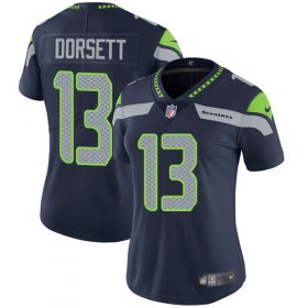 Wholesale Cheap Nike Seahawks #13 Phillip Dorsett Steel Blue Team Color Women\'s Stitched NFL Vapor Untouchable Limited Jersey