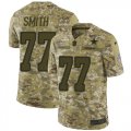 Wholesale Cheap Nike Cowboys #77 Tyron Smith Camo Youth Stitched NFL Limited 2018 Salute to Service Jersey