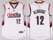 Wholesale Cheap Portland Trail Blazers #12 LaMarcus Aldridge Rip City Revolution 30 Swingman 2014 New White Jersey