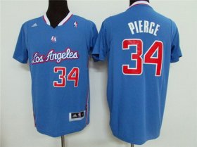 Wholesale Cheap Men\'s Los Angeles Clippers #34 Paul Pierce Revolution 30 Swingman Light Blue Short-Sleeved Jersey