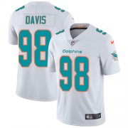 Wholesale Cheap Nike Dolphins #98 Raekwon Davis White Men's Stitched NFL Vapor Untouchable Limited Jersey