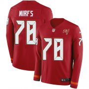 Wholesale Cheap Nike Buccaneers #78 Tristan Wirfs Red Team Color Men's Stitched NFL Limited Therma Long Sleeve Jersey