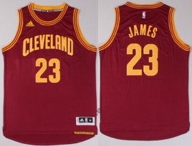 Wholesale Cheap Cleveland Cavaliers #23 LeBron James Revolution 30 Swingman 2014 New Red Jersey