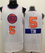 Wholesale Cheap New York Knicks #5 Tim Hardaway Jr. 2014 Christmas Day White Swingman Jersey