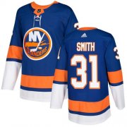 Wholesale Cheap Adidas Islanders #31 Billy Smith Royal Blue Home Authentic Stitched NHL Jersey