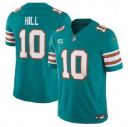 Cheap Men's Miami Dolphins #10 Tyreek Hill Aqua F.U.S.E Alternate With 3-Star C Patch Vapor Limited Stitched Football Jersey