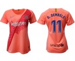 Wholesale Cheap Women's Barcelona #11 O.Dembele Third Soccer Club Jersey