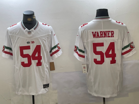 Men\'s San Francisco 49ers #54 Fred Warner White FUSE Mexico Vapor Limited Stitched Jersey