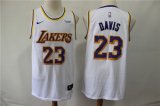 Wholesale Cheap Lakers 23 Anthony Davis White Nike Swingman Jersey