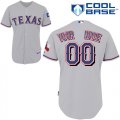 Wholesale Cheap Rangers Customized Authentic Grey Cool Base MLB Jersey (S-3XL)