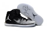 Wholesale Cheap Womens Air Jordan 31 Fine Print Black/White