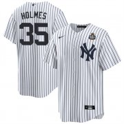 Cheap Men's New York Yankees #35 Clay Holmes White 2024 World Series Cool Base Stitched Baseball Jersey