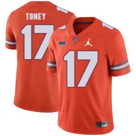 Wholesale Cheap Florida Gators 17 Kadarius Toney Orange College Football Jersey