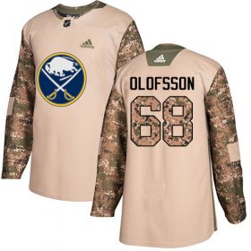 Wholesale Cheap Adidas Sabres #68 Victor Olofsson Camo Authentic 2017 Veterans Day Stitched NHL Jersey