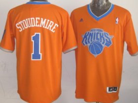 Wholesale Cheap New York Knicks #1 Amare Stoudemire Revolution 30 Swingman 2013 Christmas Day Orange Jersey