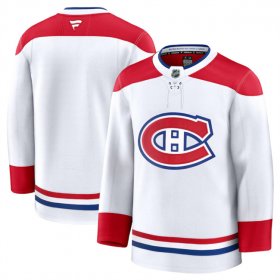 Men\'s Montreal Canadiens White 2024-25 Away Stitched Hockey Jersey