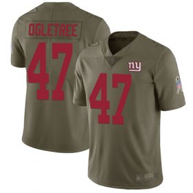 Wholesale Cheap Nike Giants #47 Alec Ogletree Olive Men\'s Stitched NFL Limited 2017 Salute To Service Jersey