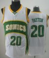 Wholesale Cheap Seattle Supersonics #20 Gary Payton 1994-95 White Swingman Jersey