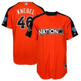 Wholesale Cheap Brewers #46 Corey Knebel Orange 2017 All-Star National League Stitched MLB Jersey