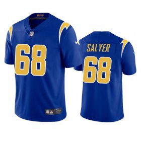 Wholesale Cheap Men\'s Los Angeles Chargers #68 Jamaree Salyer Royal Vapor Untouchable Limited Stitched Jersey