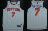 Wholesale Cheap New York Knicks #7 Carmelo Anthony Revolution 30 Swingman 2013 White Jersey