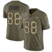 Wholesale Cheap Nike Jaguars #88 Tyler Eifert Olive/Camo Men's Stitched NFL Limited 2017 Salute To Service Jersey