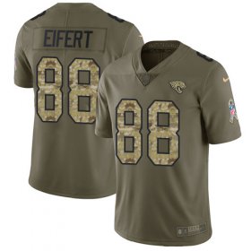 Wholesale Cheap Nike Jaguars #88 Tyler Eifert Olive/Camo Men\'s Stitched NFL Limited 2017 Salute To Service Jersey